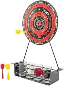Fairly Odd Novelties Darts Drinking Game - Black - Energize Your Parties with Magnetic Darts & Shots Fun!