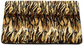 Carnation Home Fashions Tiger Animal Instincts Faux Fur Bath Mat, 20 by 30-Inch, Multi Color