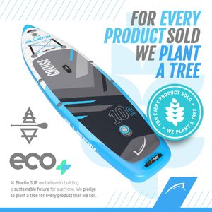 Bluefin Cruise 10'8 Adult SUP Paddle Board – Kayak Seat, Portable Package