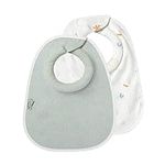 Tommee Tippee Milk Feeding Bibs, Comfeefit, Super Soft and Extra Absorbent, Adjustable and Reversible, OEXO-TEX Approved Material (2 Count)