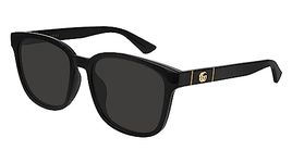 Gucci Gg0637sk Sunglasses, Black-Black-Grey, 56