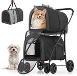 MoNiBloom Double Dog Stroller with 