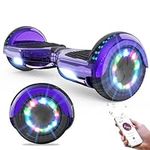 GeekMe Hoverboards for kids 6.5 Inch, Quality hoverboards with Bluetooth Speaker,Beautiful LED Lights,Gift for kids and teenager…