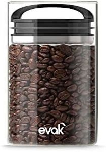 Prepara Evak Compact Glass Food Storage, 24 Ounce, Black