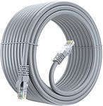 Sadow Cat6 High Speed Ethernet Cable, 20 Meter 550MHZ / 10Gigabit Speed UTP LAN Cable, Network Cable Internet Lan Cable RJ45 Wire, Patch Cord Gigabit Category 6 Wires for Gaming,Modem, Router-Grey