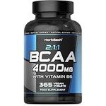 BCAA Tablet | 4000mg BCAAs per Serving | 3Months Supply | Essential Amino Acid Supplement with Vitamin B6 | 365 Vegan Tablets | by Horbaach