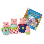 Li'l Woodzeez -Curlicues Pig Family-5-Piece (4 Characters, 1 Book)