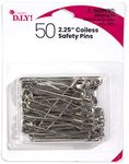 Cousin DIY 2.25 inch, Nickel, 50 Pack Coiless Safety Pins