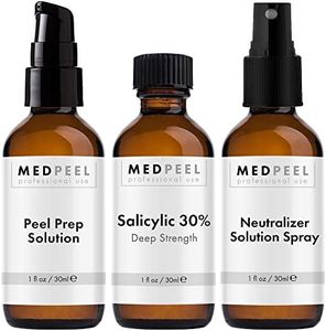 MedPeel Salicylic Acid 30% Essential Peel Kit, Includes Peel, Prep, Neutralizer, Deep Strength Professional Grade Chemical Face Peel for all Skin Tones, 1oz/30ml (Kit of 3)