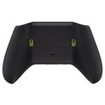 eXtremeRate FlashShot Trigger Stop Bottom Shell Kit for Xbox One S & One X Controller, Redesigned Back Shell & Soft Touch Black Handle Grips & Hair Trigger for Xbox One S X Controller Model 1708