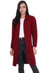 Joe Hazel Chunky Woollen Coat - Brick RED - M