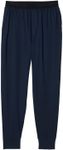 Tommy John Men’s Cotton Basics Sleepwear Jogger Plants, Comfortable, Soft, Pajama Pants Bottom, Loose Fit, Lightweight Stretch PJ Pants Mens Loungewear with Pockets Yoga Pant, Dress Blues, XXL