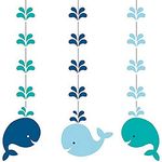 Creative Converting 324424 Whale Hanging Cutouts, 36", Blue, 3ct