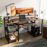 Klaxon Office Table for Home | Workstation Table Desk for Home Office | Computer Table for Home PC with Keyboard Tray (150 CM-Forest Dark, DIY Installation)