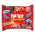 Mars Fun Size Family Favourites Variety Bag - Pack of 20, 358 grams