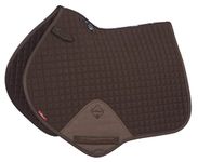 LeMieux Close Contact Cotton Square Saddle Pad - Saddle Pads for Horses - Equestrian Riding Equipment and Accessories (Brown - Large)