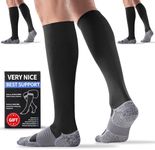 BBFREY 3 Pairs Medical Compression Socks 20-30 mmHg for Men Women - Best Support Socks for All Day Wear, Pain Relief, Sport