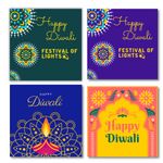 Set Of 50 Happy Diwali Greeting Cards for Small Business, Family and Friends | 300 GSM | Gift Cards | 3"X3" in Size| NO Envelop