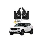 YLOXFW Car Mudguard Mud Flaps for Volvo XC40 2018-2024 Molded Custom Front and Rear Mudflaps Splash Guards Fender Flares Kit 4-PC Auto Accessories,Send 1 Car Wash Towel