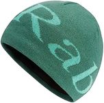 Rab Logo Beanie Lightweight Knitted Hat for Skiing & Everyday Use - Green Slate/Glacier Blue - One Size