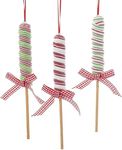 The Bridge Collection Set of 3 Decorative Clay Lollipops