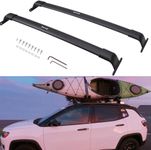 SAREMAS Upgraded Duty 220lbs Cargo Racks for Jeep Compass 2017-2024 2025 Roof Rack Cross Bars Rail Luggage Carrier