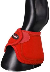 Tough 1 Performers 1St Choice No Turn Bell Boots, Red, Medium