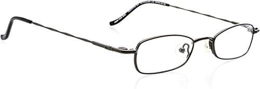 Clip-On ONLY Magnetic Eyewear - Oval Shape, Metal Optical Shape Frames - Shiny Gunmetal