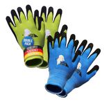 LAUTER SCHUTZ LauterSchutz® for Children: (2 Pairs) Work gloves (with nitrile palm coating) made of stretchy fabric, for gardening and more (size S (2-4 years))