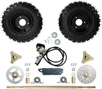 Bruce & Shark 29" Rear Axle Assembly Complete Wheel Hub Kit for Go Kart Quad Trike Drift Bikes go kart wheels go kart rear axle kit