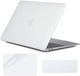 COATIT for MacBook Air 13 inch Case M1 Release A2337 A2179 A1932 2022 2020 2018, for MacBook Air 13.3 Inch Case Hard Shell Protective & Keyboard Cover & Screen Protector,Matte Clear