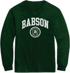 Barnesmith Babson College Beavers Long Sleeve Adult Unisex T-Shirt, Heritage, Green, Medium