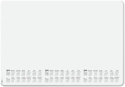 SIGEL HO301 Paper Desk pad, 3-Year-Planner and Weekly Planner, Design Dotted, A2 (59.4 x 41 cm), White and Grey, 30 Sheets