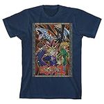 Yugioh Main Characters on Navy Blue