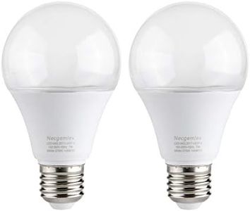 Necgemlex 2 Pack A70/A21 Grow Light Bulb, E26 110V 7W Full Spectrum LED Plant Light Bulb for Indoor Plants, Flowers, Greenhouse, Indore Garden, Hydroponic