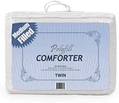 Polyfill Comforter Poly Cotton Fabric Only Quality Fabrics Used White Color - Twin Size - 64x82