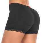 Vevarble Womens Shapewear Tummy Control Body Shaper Shorts Hip and Butt Pads Enhancer Underwear Butt Lifter Padded Shaping Brief (BK/XL) Black