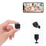 Mini Camera for Home 4K HD Indoor Battery Mini Cameras Wireless WiFi Security Camera Pet Camera APP Control Smallest Surveillance Camera for Room Nanny Cam with Motion Detection Night Vision