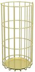 INDIAN DECOR. 567741 Umbrella Storage Rack Home Wrought Iron Umbrella Stand Creative Floor-Standing Geometric Umbrella Bucket Holder Hollow Out Antirust (Golden)