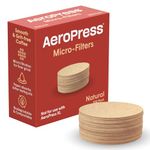 AeroPress Natural Paper Microfilters, AeroPress Coffee Filters, Unbleached Round Paper Filters for Coffee Makers, Must-Have Coffee Accessories, Standard, 1 Pack, 200 Count