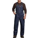 Dickies, Men's, INDIGO DENIM BIB OVERALL, INDIGO BLUE, 40W / 32L