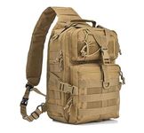 hopopower Tactical Sling Bag Pack Military Rover Shoulder Backpack EDC Assault Range Bag, Water-Resistant