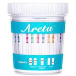 5 Pack Areta Multi Drug Urine Test Cup Kit with Temperature Strip, Instant Testing 14 Drugs Buprenorphine (BUP),THC,OPI 2000, AMP,BAR,BZO,COC,MET,MDMA,MTD,OXY,PCP,PPX,TCA