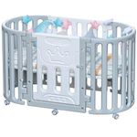 Alex Daisy Jasper Multifunction Baby Crib/Baby Cot (with Mattress / 0-12 Years)