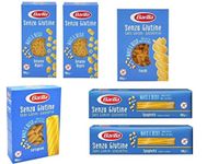 Test Pack Barilla Senza Glutine Pasta Gluten Free No Gluten 2X Ditalini Rigati 2X Spaghetti 1x Fusilli 1x Tortiglioni ( 6 x 400g )
