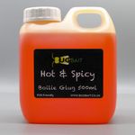 Bug Bait Carp Fishing Bait Glug, Hot & Spicy Flavour, 500 ml Bottle