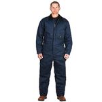 Walls Men's Twill Insulated Coverall, Navy, Large