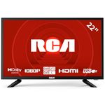 RCA 22 Inch FHD TV, Freeview DVB-T2-C-S2 Dolby Digital Audio Kitchen TV, FHD LED Backlighting Display, HDMI VGA PC Audio SCART USB Record Media Player, Small TV for Small Lounge Kitchen