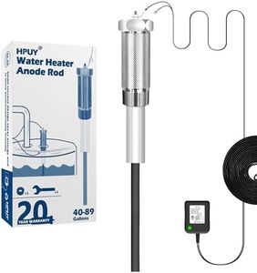 HPUY Powered Anode Rod for Water Heater 40-89 Gallon Tank,Electrical Anode Rod Made of Titanium Eliminates Rotten Egg Smell within 24 hours,Rnti-Rust and Reduces Limescale