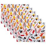 DII CAMZ11151 100% Polyester Placemat, Reversible & Spill Proof for Indoor or Outdoor Use, Perfect for Bbqs, Backyard Parties, Cookouts, Family Gatherings, 13 x 19"